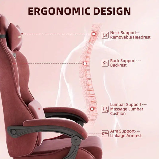 stracer velvet chair footrest high back - Temu