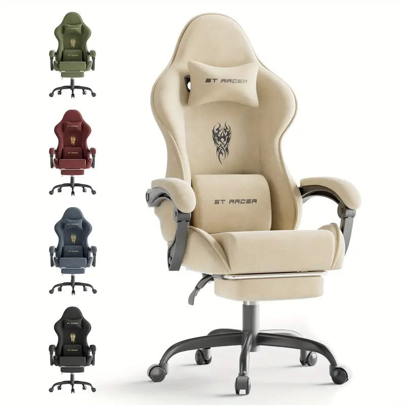 stracer velvet chair footrest high back - Temu