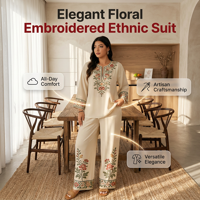 📢📢50% OFF !! ⏰ Women's Long Sleeve Blouse & Wide-Leg Trousers Set – Flowy, elegant & lightweight – perfect for work, brunch or travel – chic 2-piece style 🌸